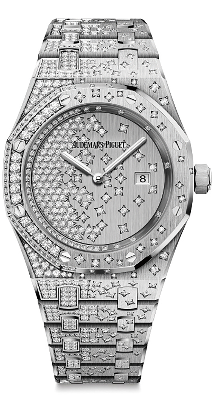 皇家橡樹瀑布石英腕錶